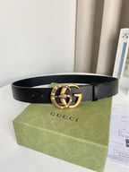 Double G Gold Buckle Belt