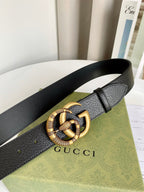 Double G Gold Buckle Belt
