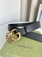 Double G Gold Buckle Belt
