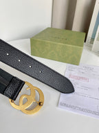 Double G Gold Buckle Belt