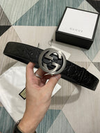 Interlocking G Guccissima Belt
