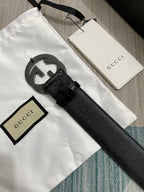 Interlocking G Guccissima Belt