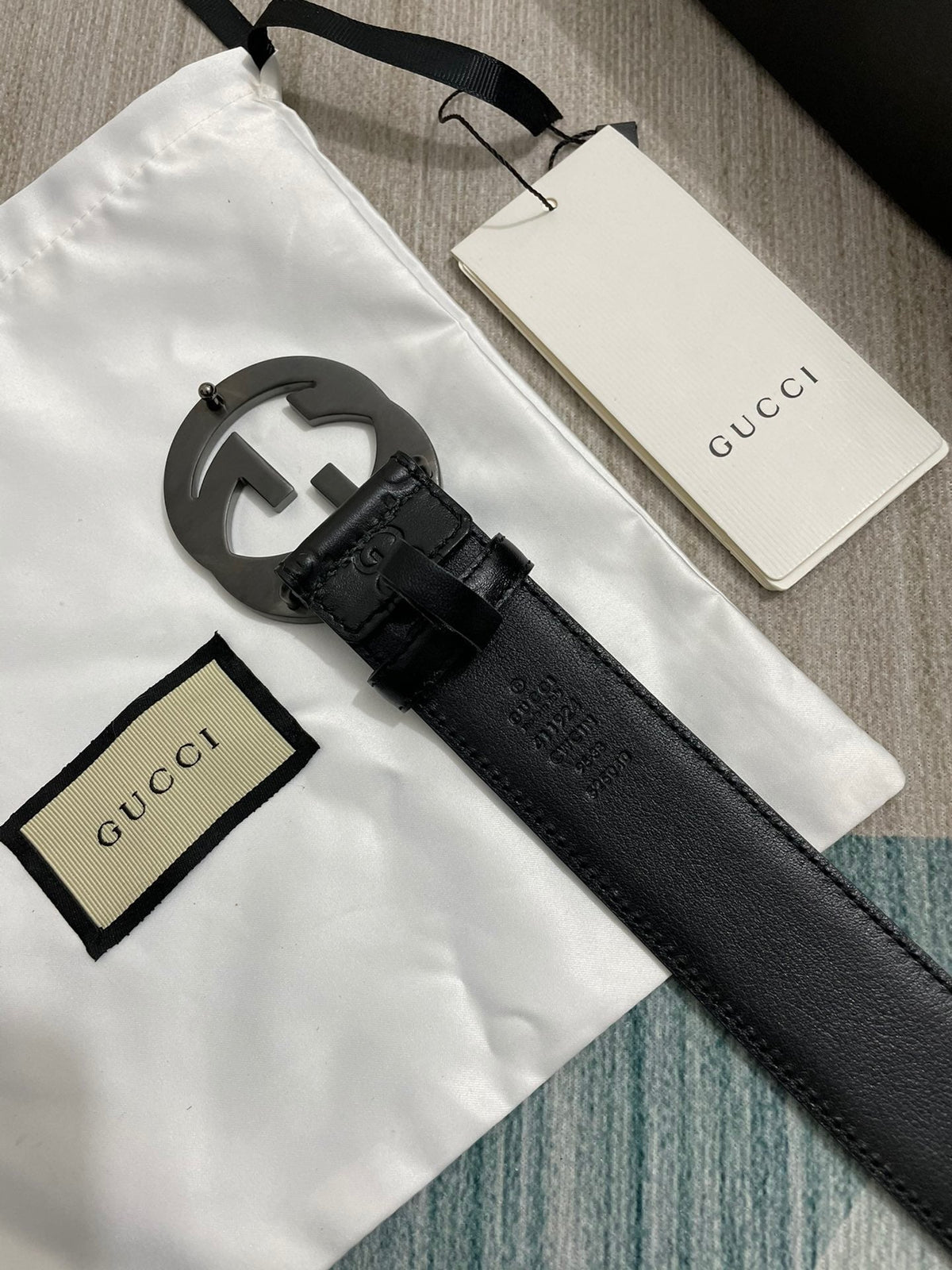 Interlocking G Guccissima Belt
