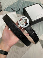 Interlocking G Guccissima Belt