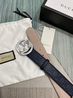 Interlocking G Guccissima Belt