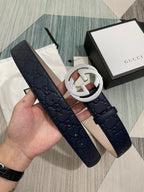 Interlocking G Guccissima Belt