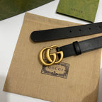 Doppel-G-Gürtel mit Goldschnalle