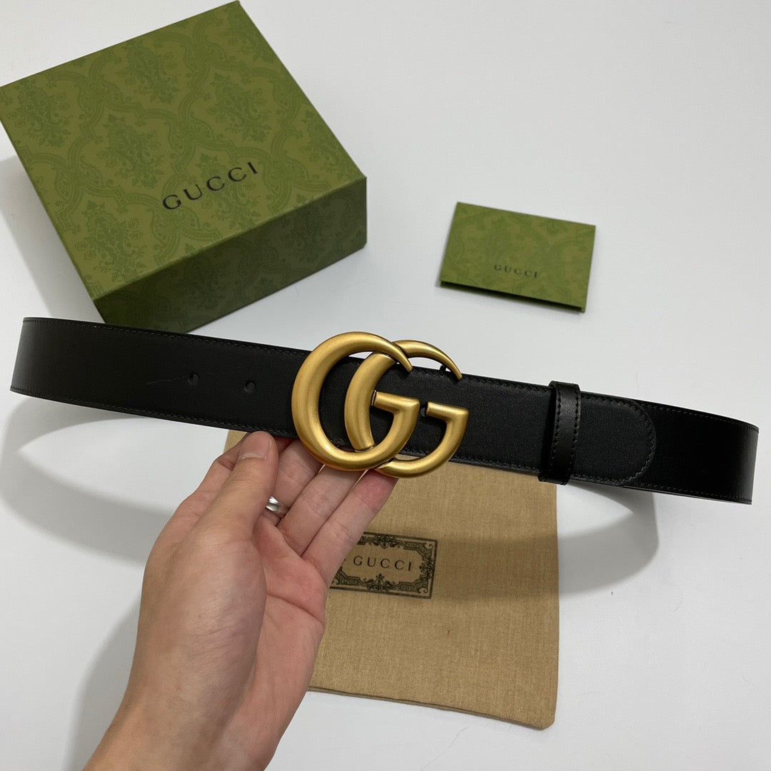Double G Gold Buckle Belt