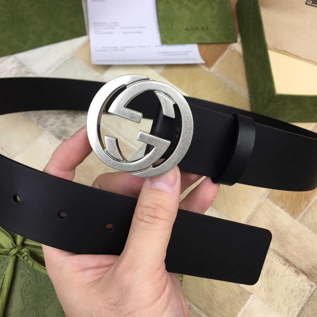 Interlocking G Wide Smooth Belt