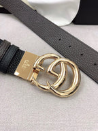 Doppel-G-Gürtel GG Supreme Silver