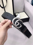 Doppel-G-Gürtel GG Supreme Silver