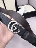 Doppel-G-Gürtel GG Supreme Silver