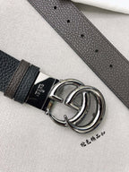 Doppel-G-Gürtel GG Supreme Silver