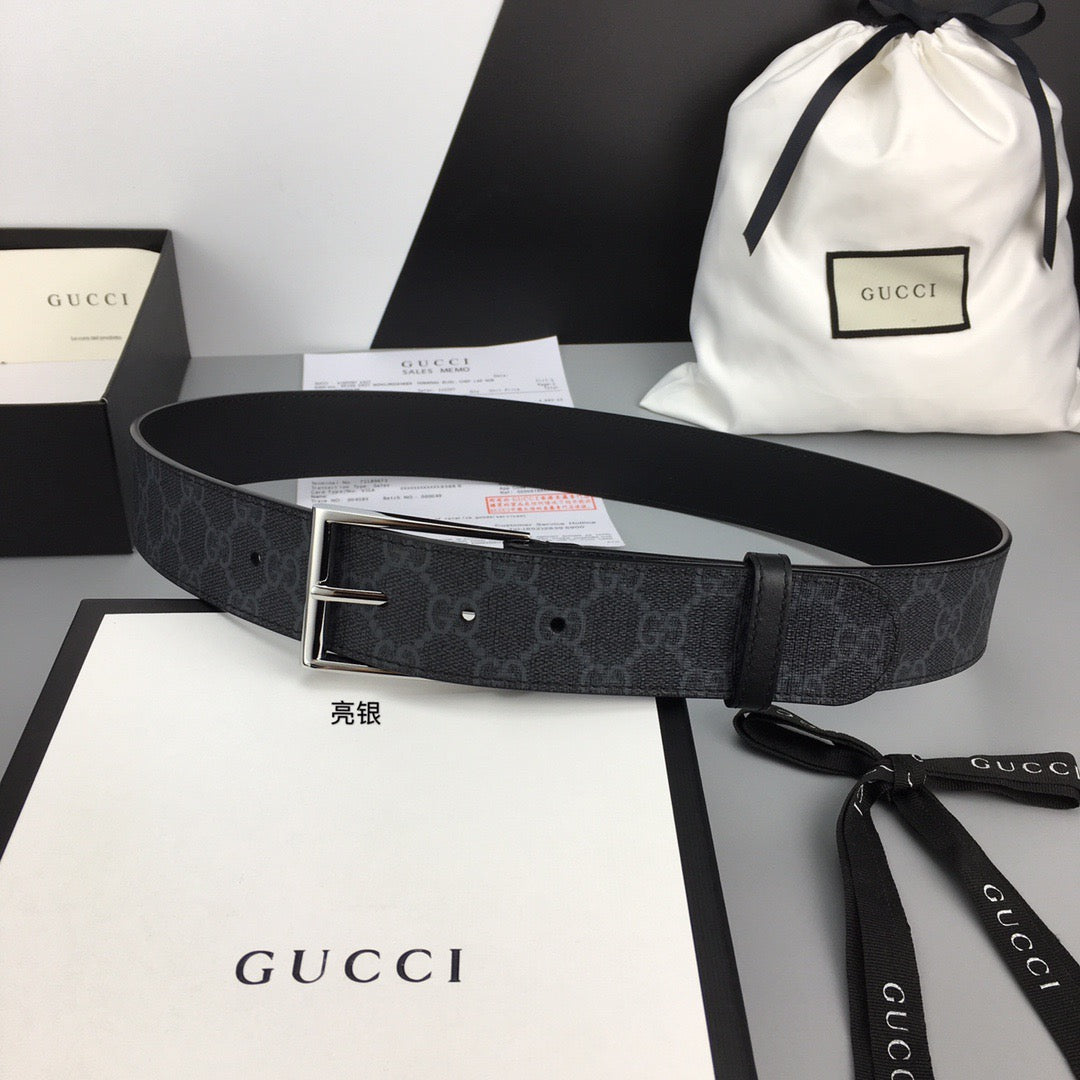 Square Buckle GG Supreme Belt