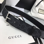 Square Buckle GG Supreme Belt