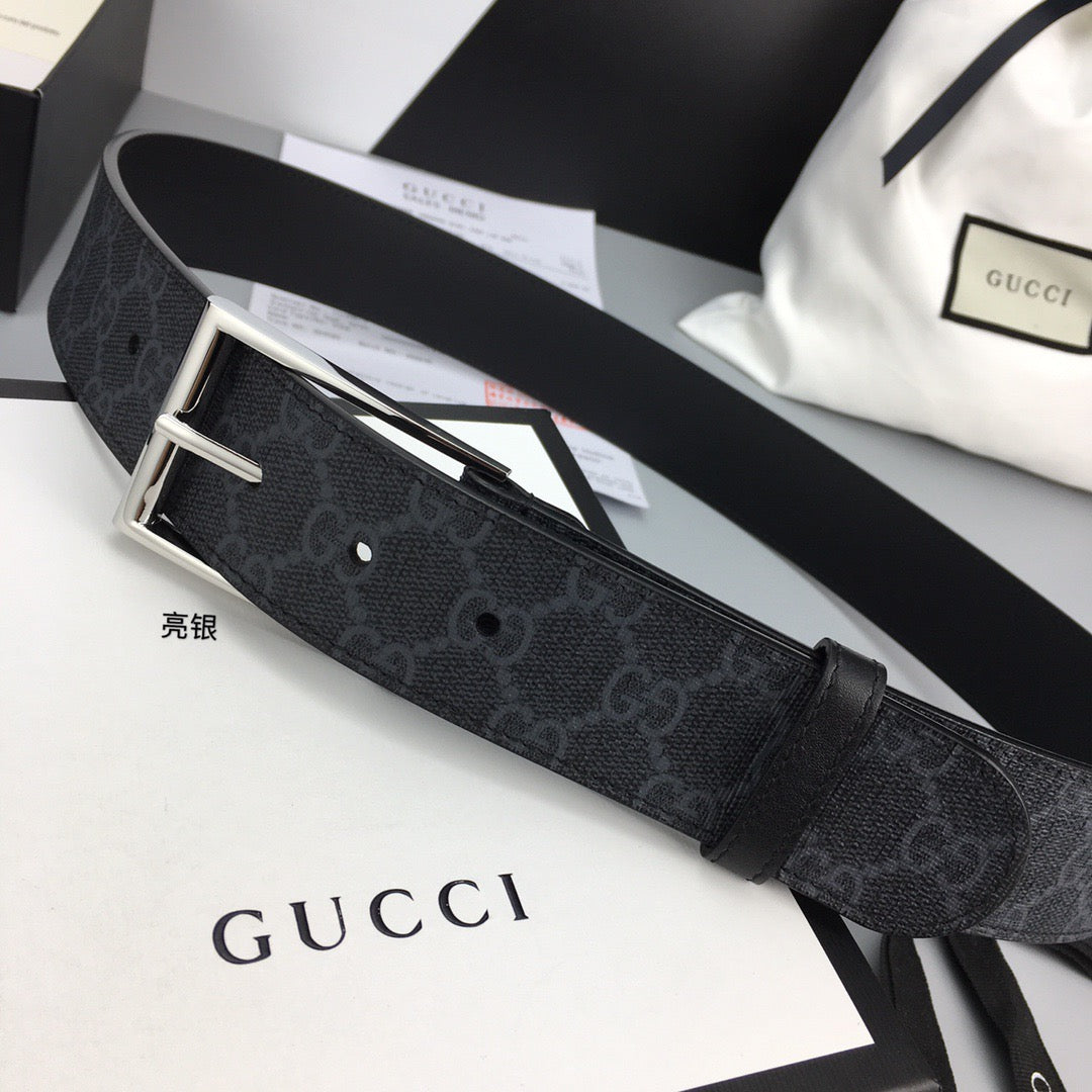Square Buckle GG Supreme Belt