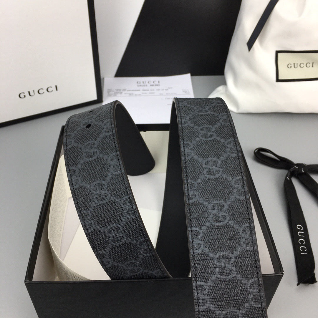 Square Buckle GG Supreme Belt