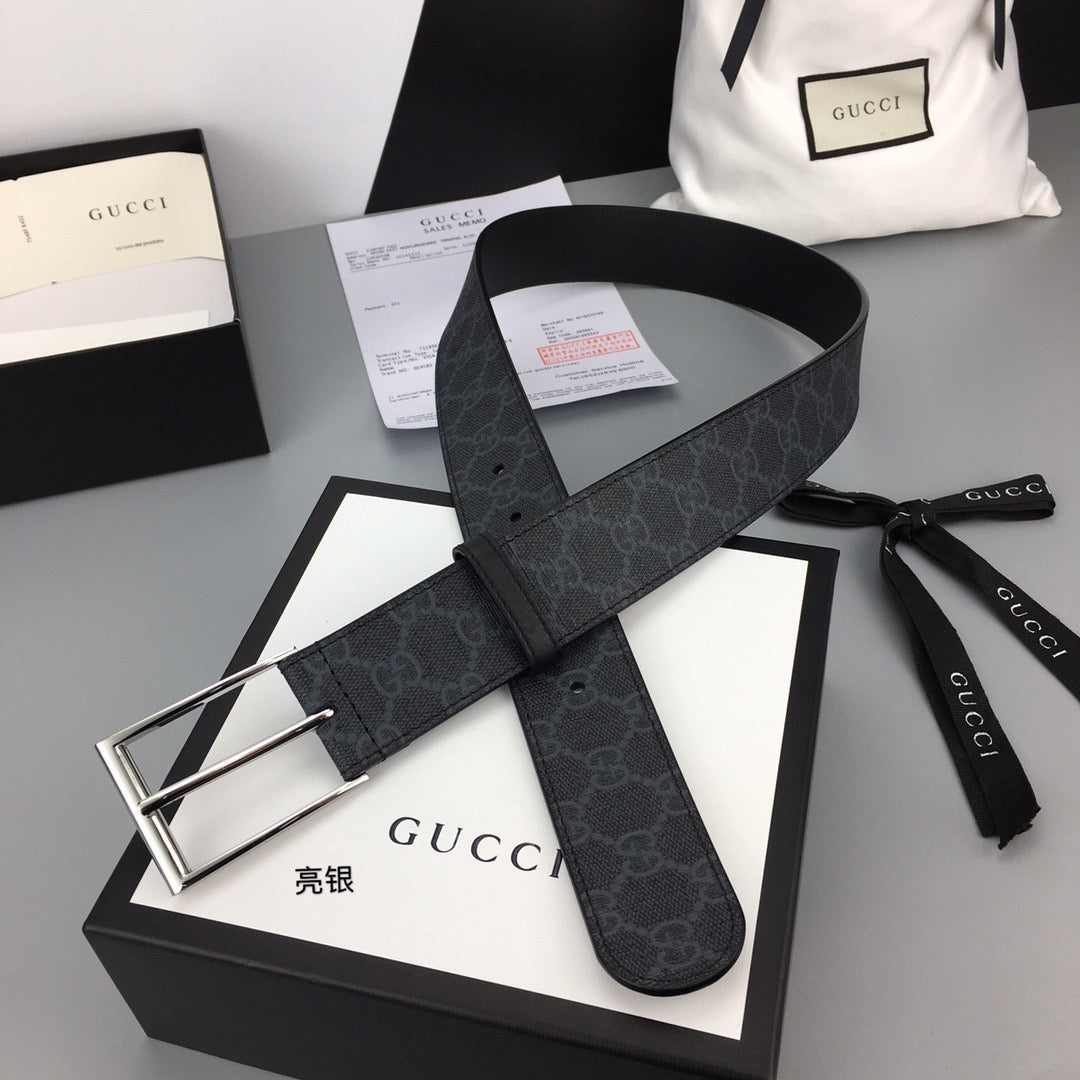 Square Buckle GG Supreme Belt