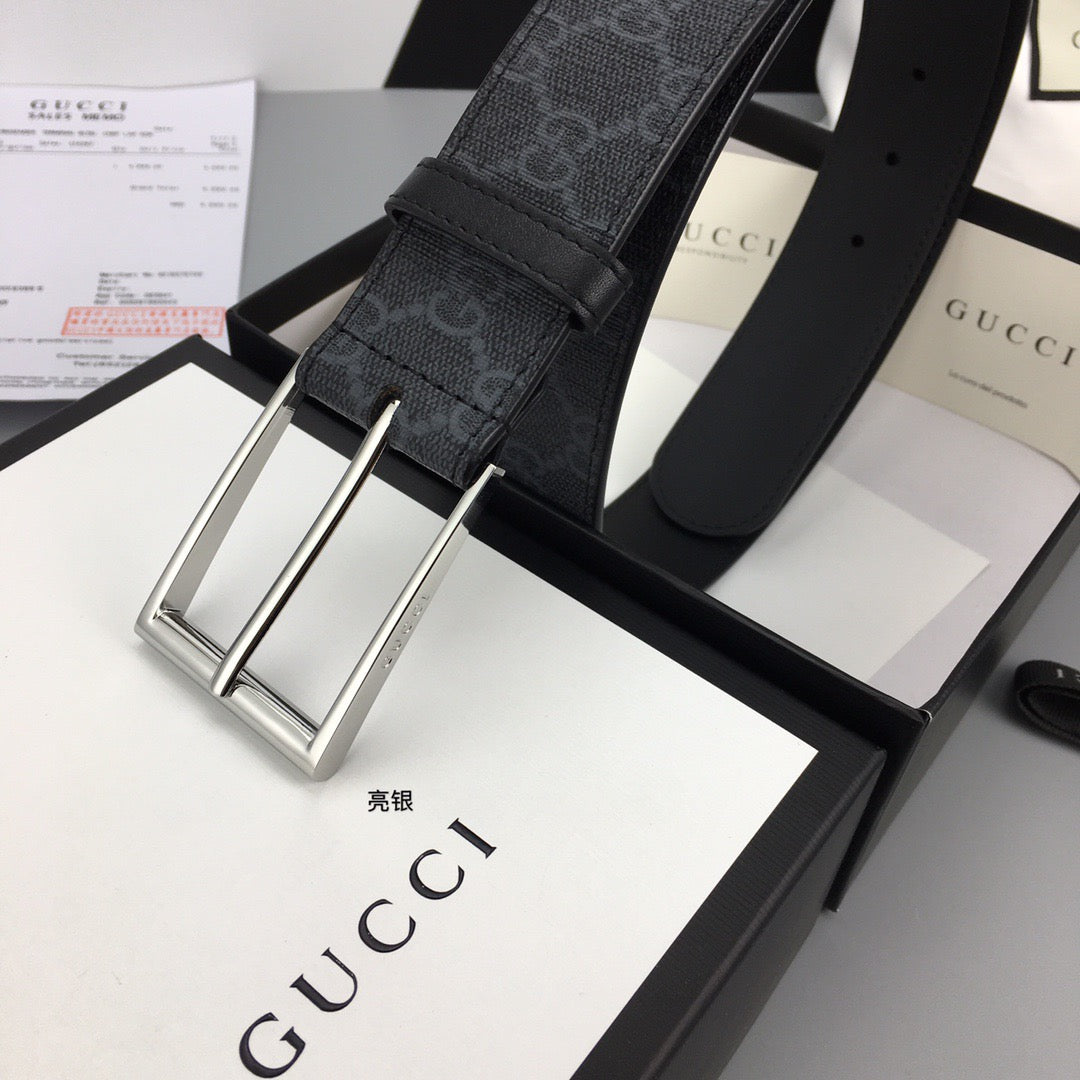 Square Buckle GG Supreme Belt