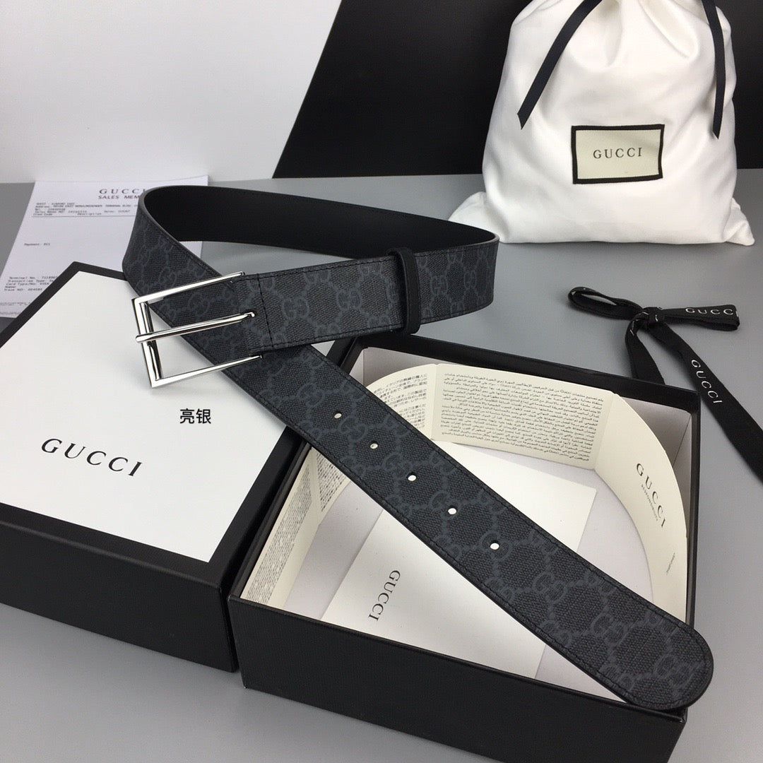 Square Buckle GG Supreme Belt
