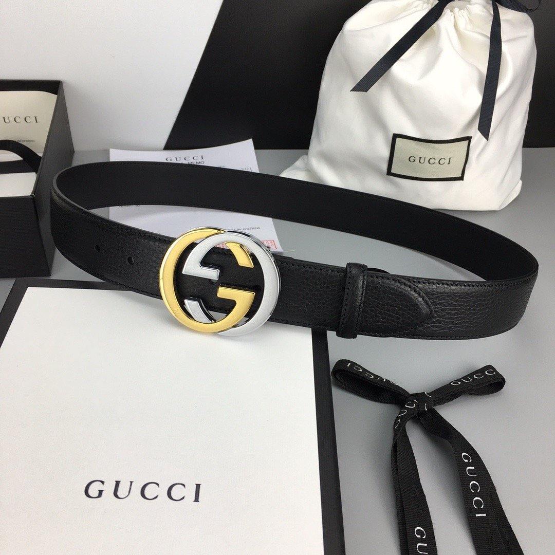 Interlocking G Gold Buckle Belt