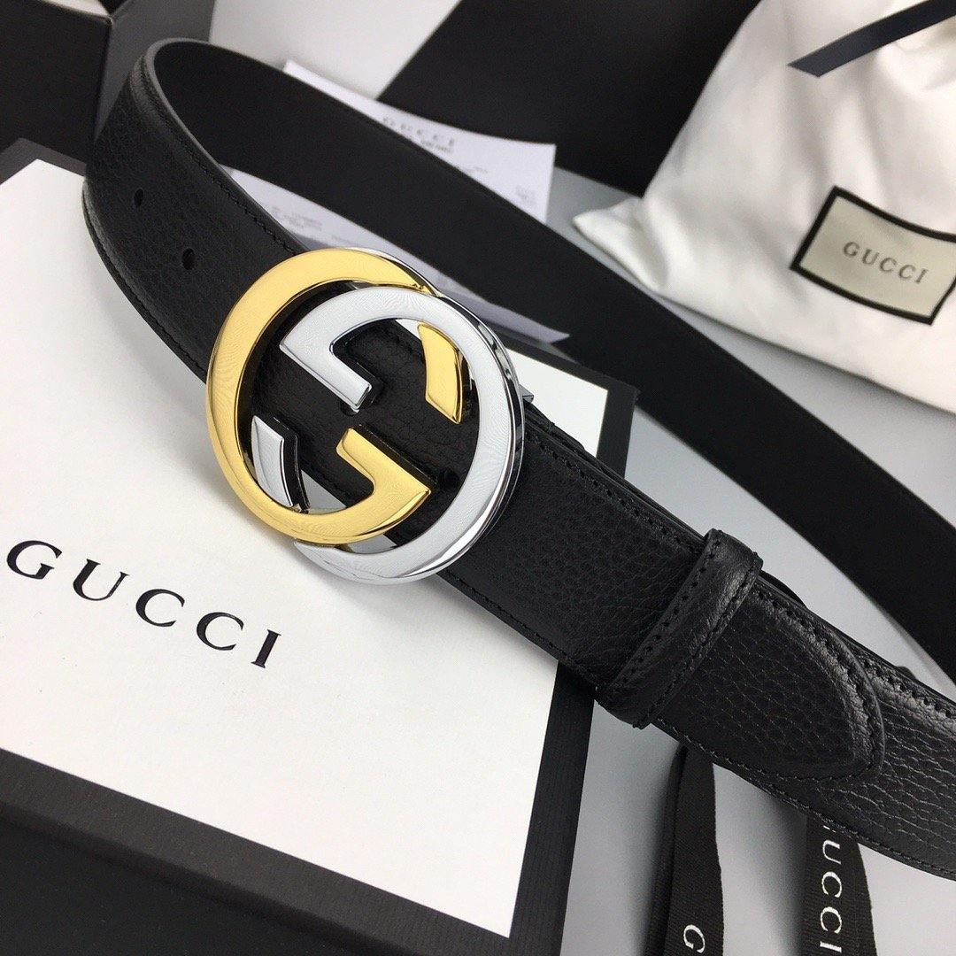 Interlocking G Gold Buckle Belt