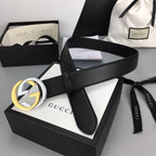Interlocking G Gold Buckle Belt