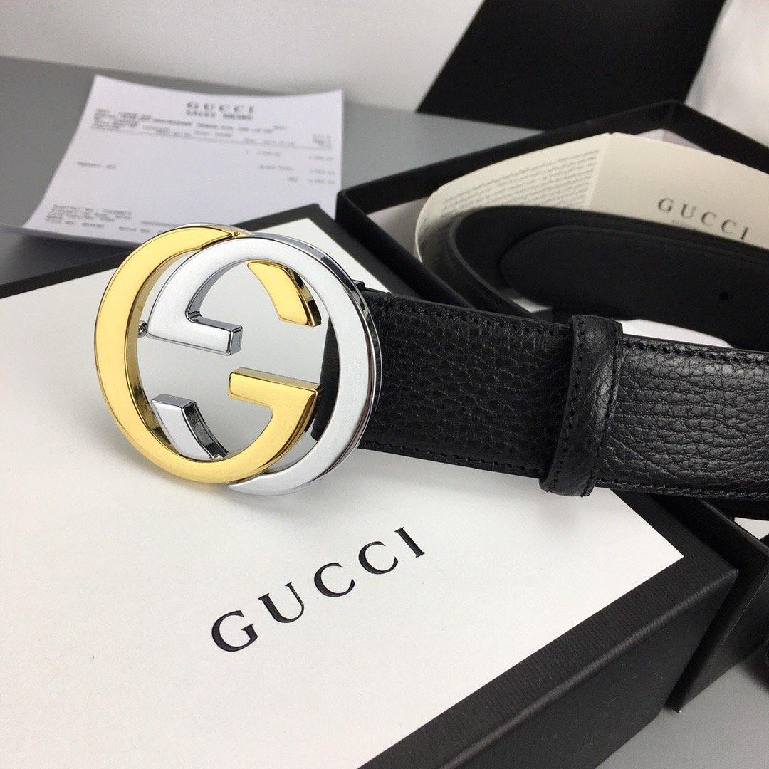 Interlocking G Gold Buckle Belt
