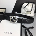Interlocking G Gold Buckle Belt