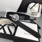 Interlocking G Gold Buckle Belt