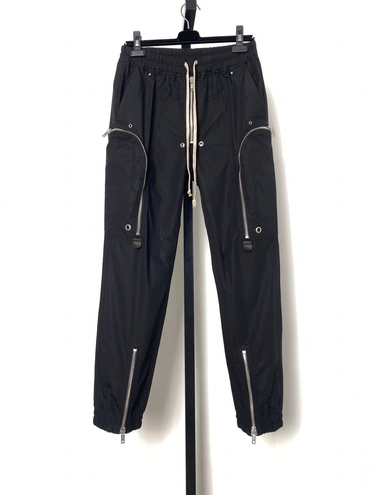 Black Nylon Zip Detail Cargo - Men's