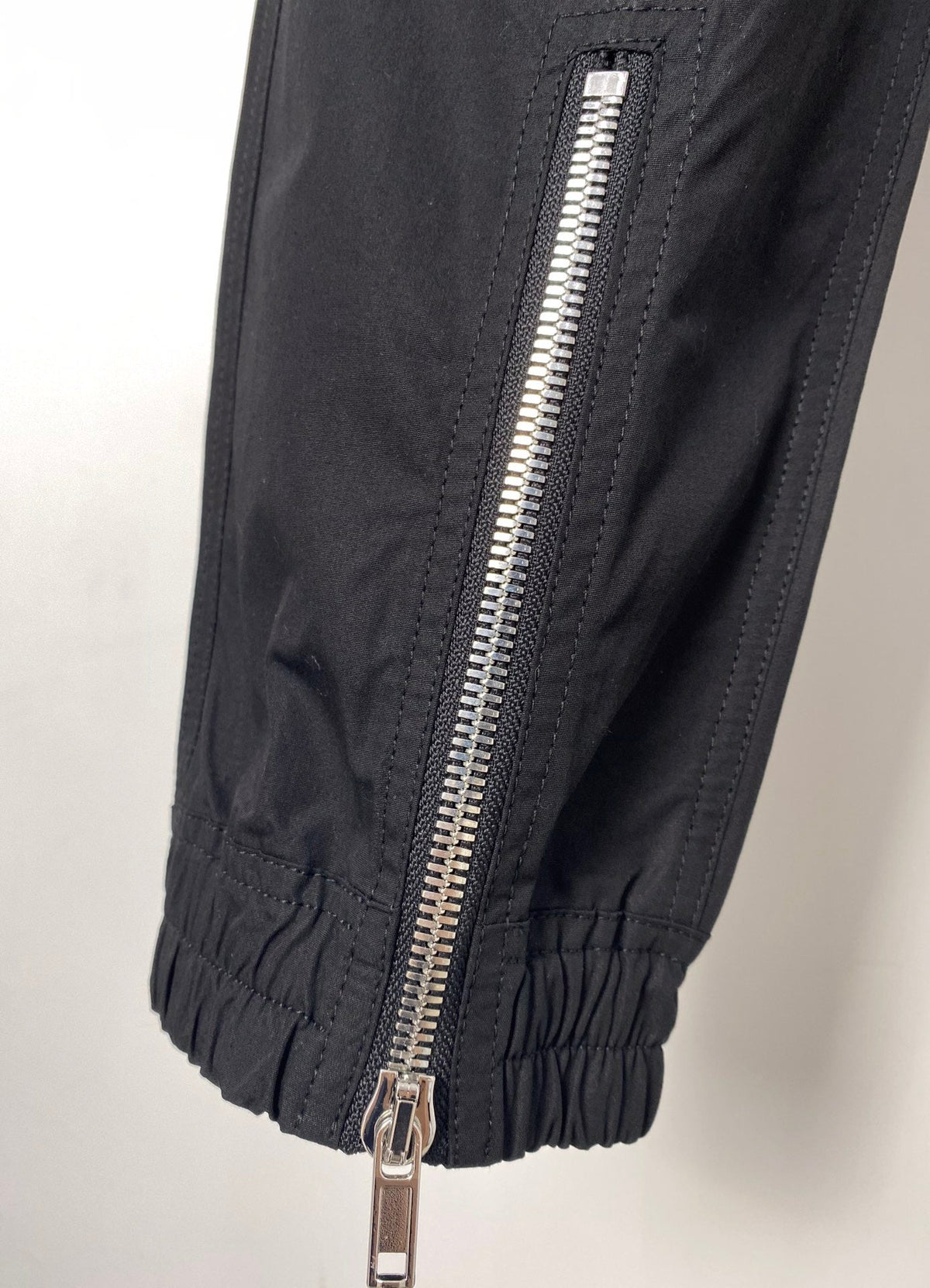 Black Nylon Zip Detail Cargo - Men's