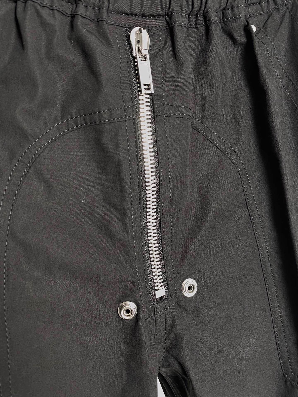 Black Nylon Zip Detail Cargo - Men's