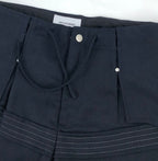 Black Cotton Distressed Straight - Men's