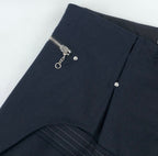 Black Cotton Distressed Straight - Men's