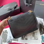 Niki Grained Flap Schultertasche