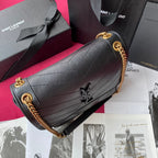 Niki Grained Flap Schultertasche