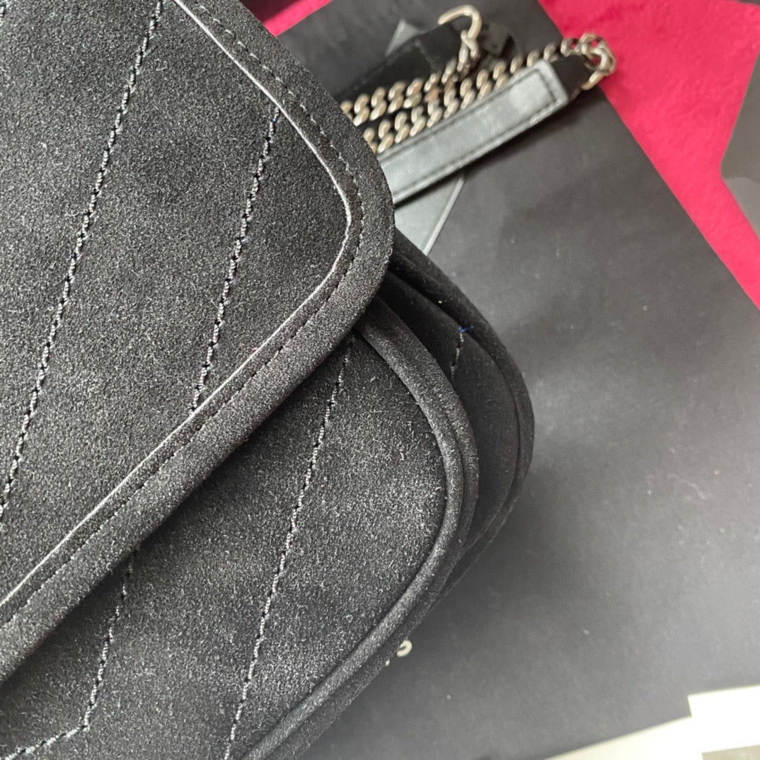 Niki Chevron Shoulder Bag