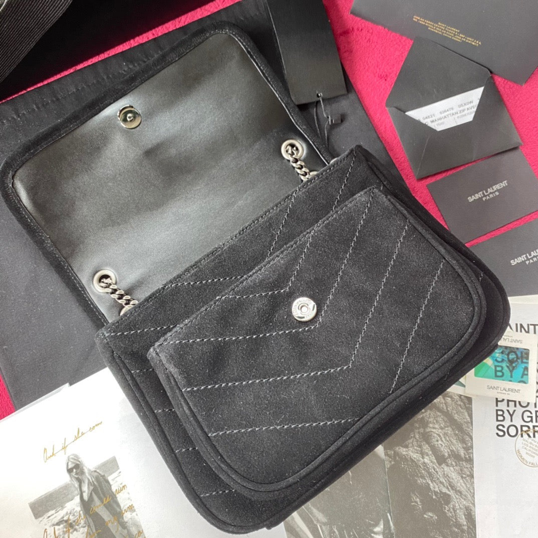 Niki Chevron Shoulder Bag