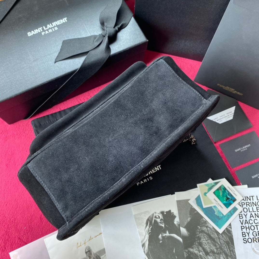 Loulou Suede Shoulder Bag