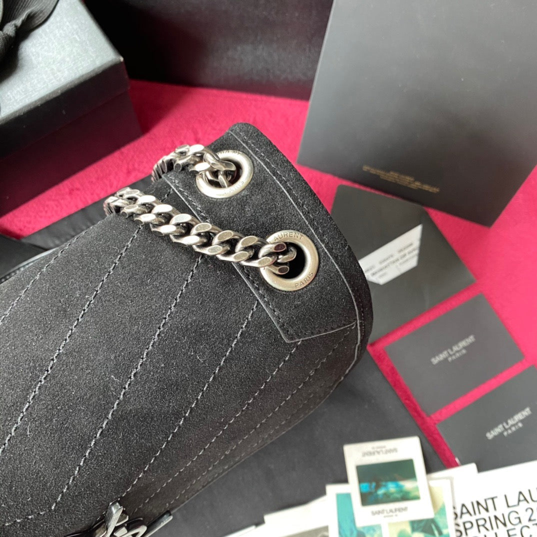 Loulou Suede Shoulder Bag
