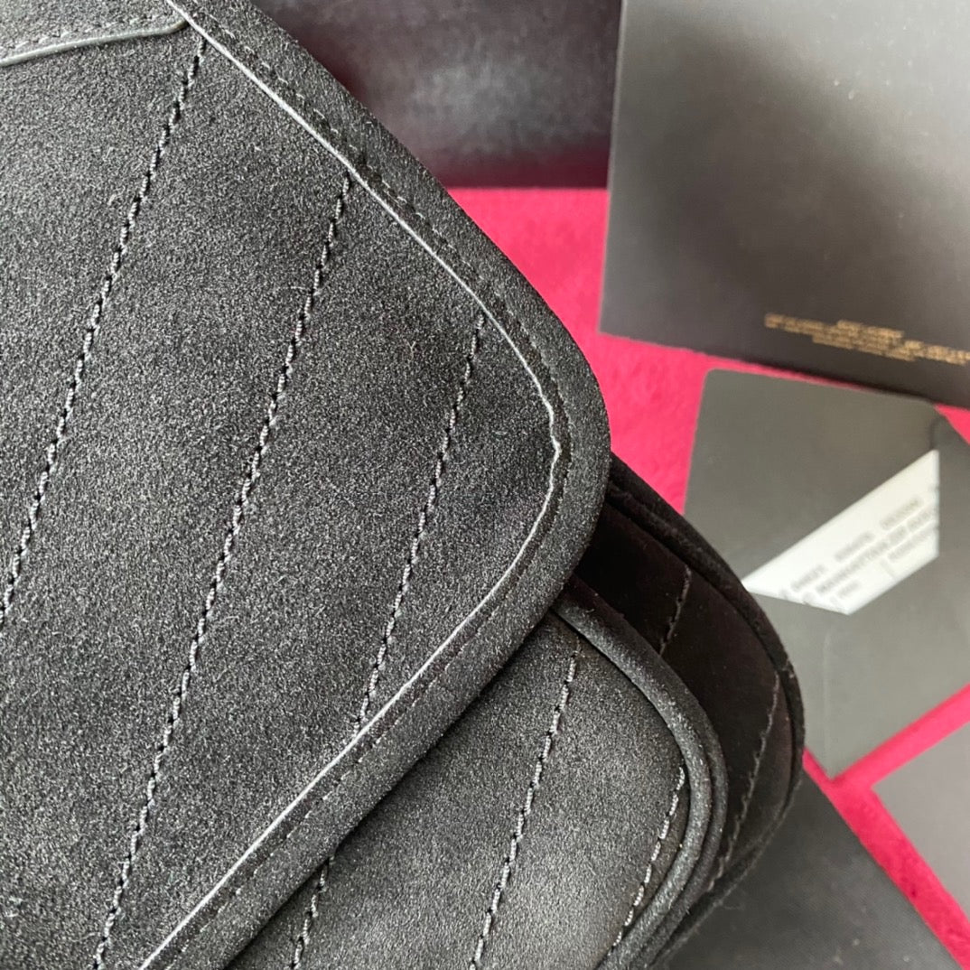 Loulou Suede Shoulder Bag