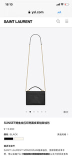 Kate Schultertasche mit Krokoprägung