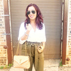 Black and Gold Shoulder Bag