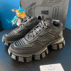 Black Leather Lug-Sole Chunky - Men's