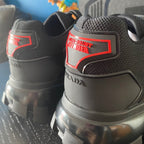 Black Leather Lug-Sole Chunky - Men's