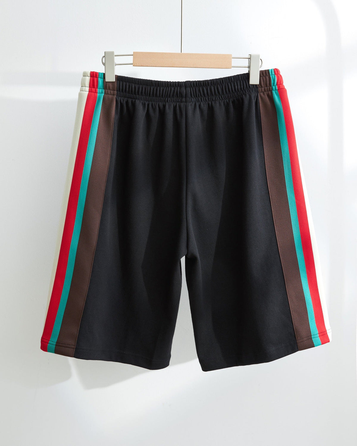 Black Jersey Side Stripe Drawstring - Men's