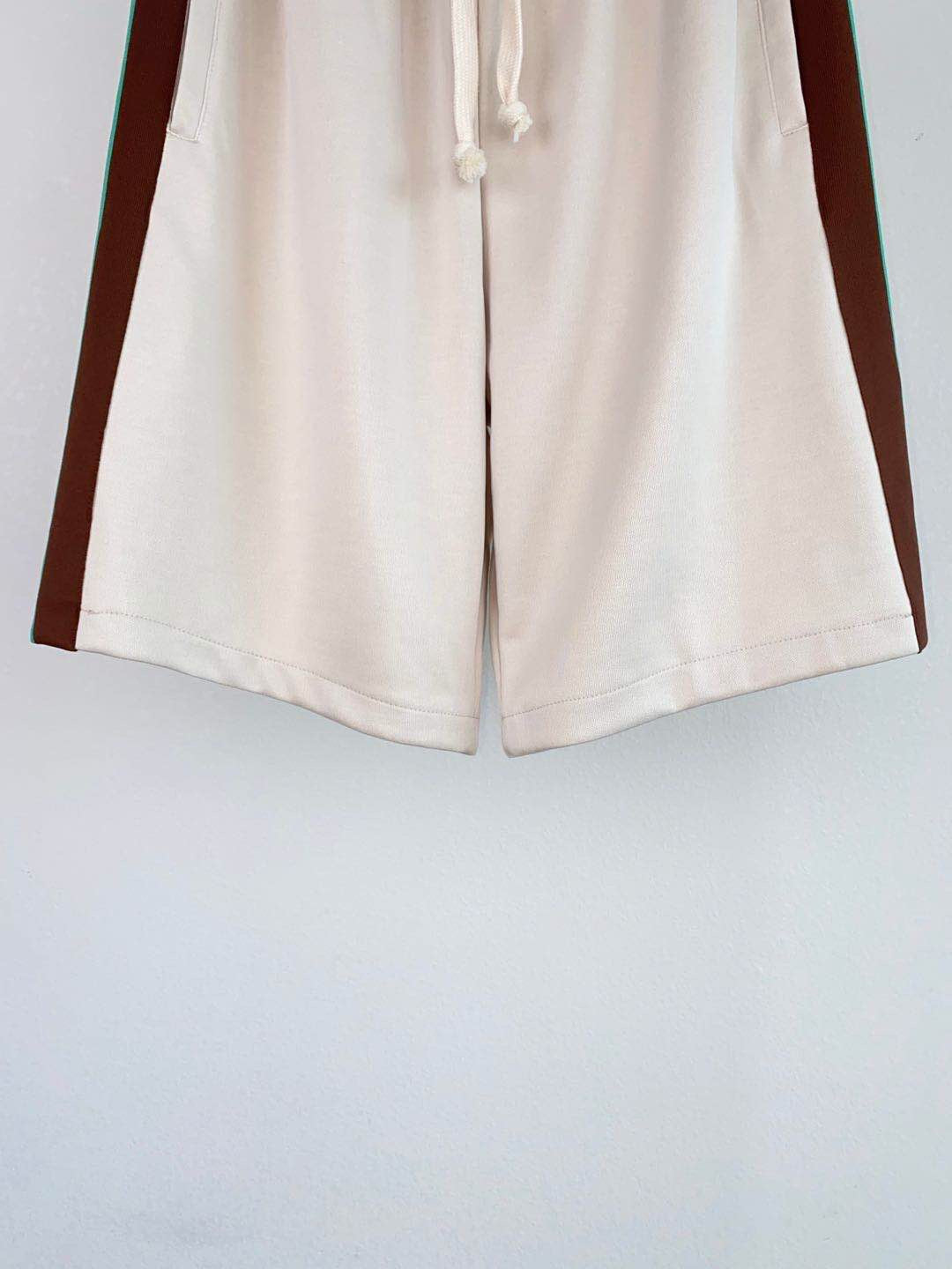 Schwarzer Jersey mit Seitenstreifen und Kordelzug – Herren