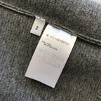 Marineblauer Cardigan mit Ärmelstreifen aus Wolle – Herren
