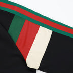 Schwarze Jersey-Web-Trainingshose – Herren